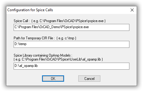 Specifying your Spice configuration