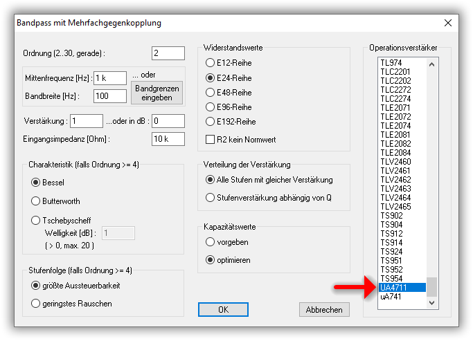 Der neu modellierte OPV steht in AktivFilter zur Verfügung