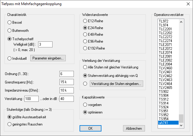 Das neue Filter komplett spezifizieren - in einem einzigen Dialog